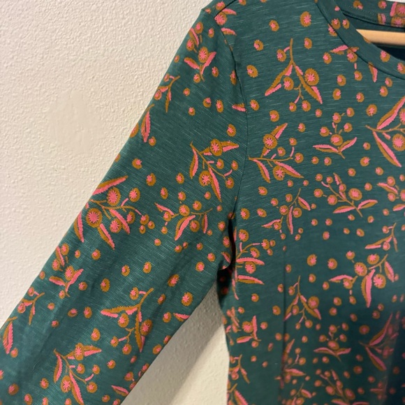 Toad&co Windmere Long Sleeve Samba Jersey Dress Green Jasper Seedpod Print-S - Picture 5 of 11